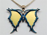 Titanium Pendant Butterfly Design
