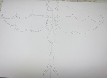 Dragonfly Fighter Dawing Concept