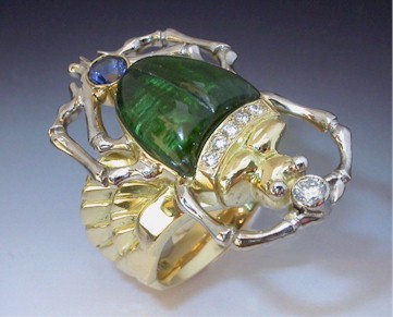 egyptian beetle ring