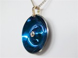 Titanium Pendant - Coned Circle Design