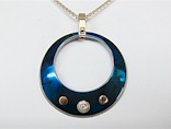 Titanium Pendant - Open Circle Design