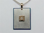 Titanium Pendant Square Shape Design